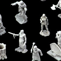 BACK-ORDER - WizKids Deep Cuts: Townspeople & Accessories Unpainted Miniatures, Multi-Colored