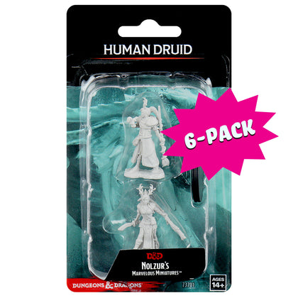 D&D Nolzur's Marvelous Miniatures - Female Human Druid (Bundle of 6)