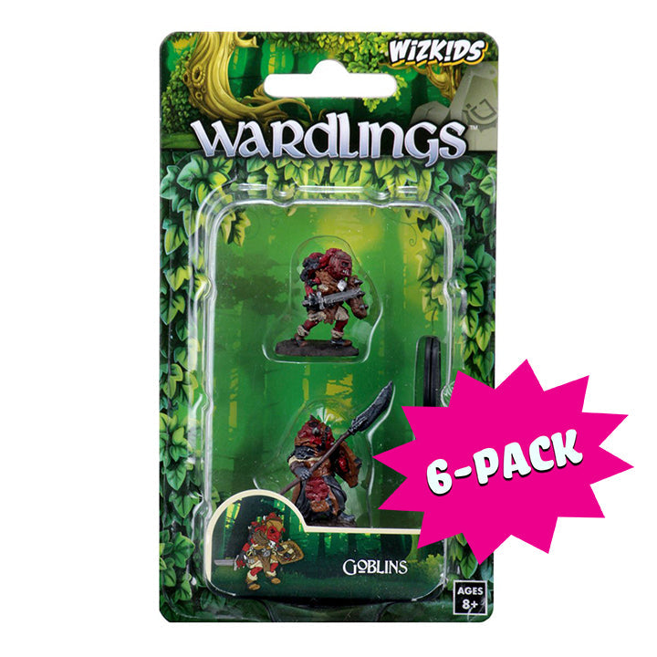 Wizkids Wardlings Painted Miniatures: Goblin (Male) & Goblin (Female) (Bundle of 6)