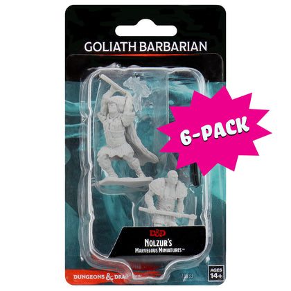 D&D Nolzur's Marvelous Miniatures - Male Goliath Barbarian (Bundle of 6)