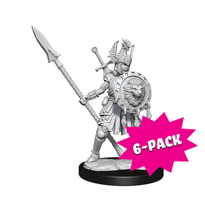 D&D Frameworks: Human Fighter Female - Unpainted and Unassembled (Bundle of 6)