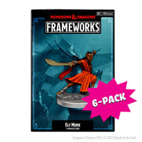 D&D Frameworks: Elf Monk Male - Unpainted and Unassembled (Bundle of 6)