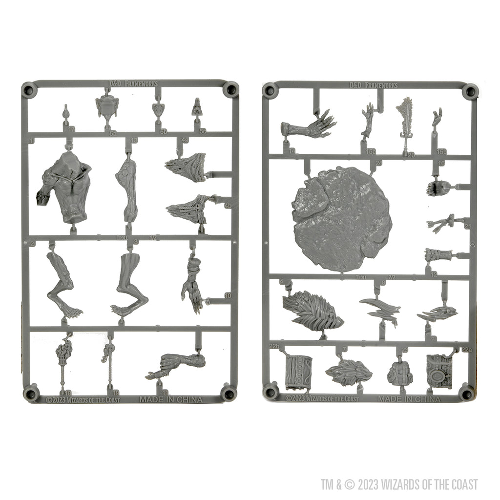 D&D Frameworks: Troll - Unpainted and Unassembled – WizKids