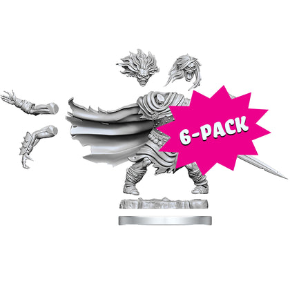 D&D Frameworks: Wight - Unpainted and Unassembled (Bundle of 6)