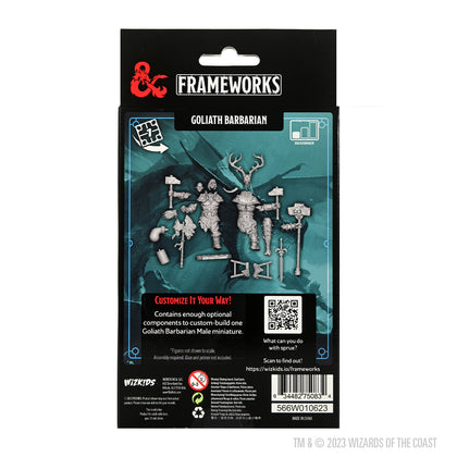 D&D Frameworks: Goliath Barbarian Male - Unpainted and Unassembled - 2