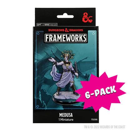 D&D Frameworks: Medusa - Unpainted and Unassembled (Bundle of 6)
