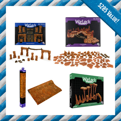 WarLock Tiles - Caverns Bundle - 1