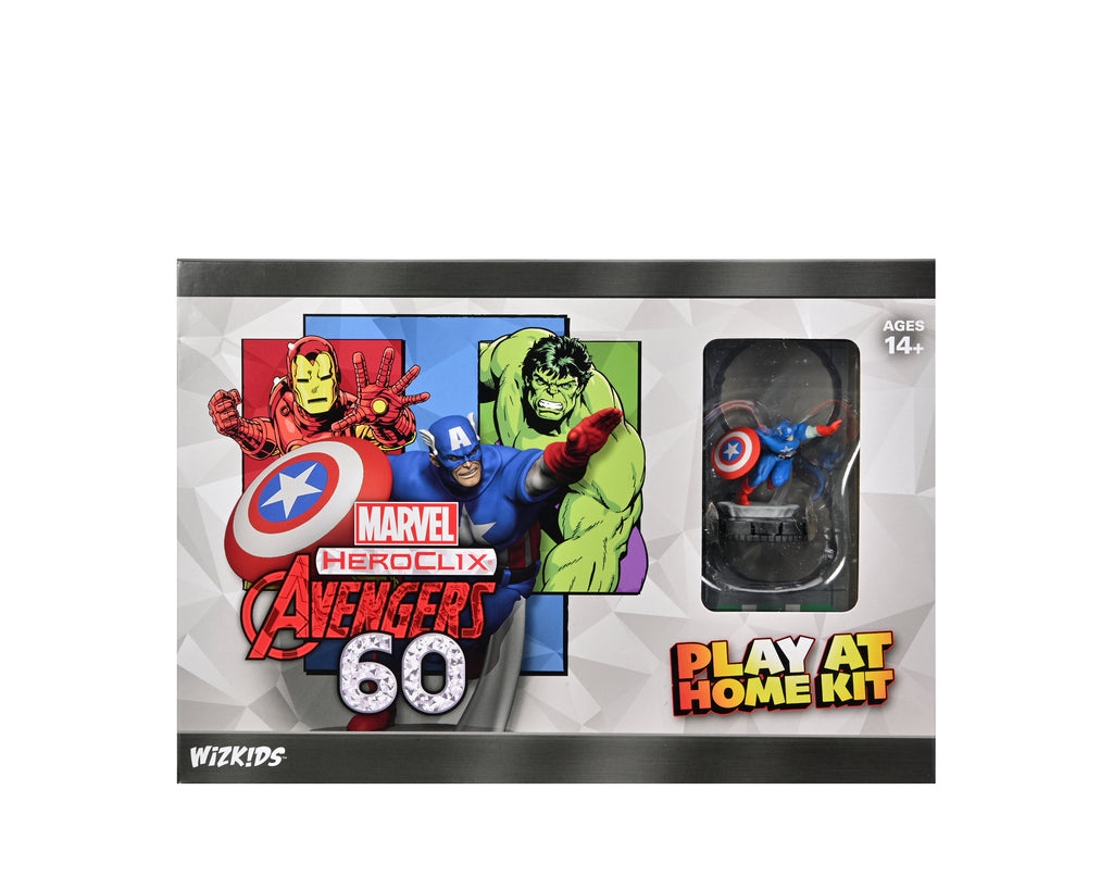 Marvel HeroClix: Avengers 60th Anniversary Play at Home Kit Captain America