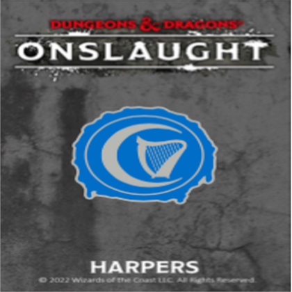Dungeons & Dragons: Onslaught Faction Pin - Harpers - 1
