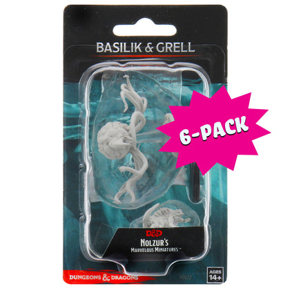 D&D Nolzur's Marvelous Miniatures - Grell & Basilisk (Bundle of 6)