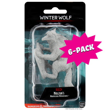 D&D Nolzur's Marvelous Miniatures - Winter Wolf (Bundle of 6)