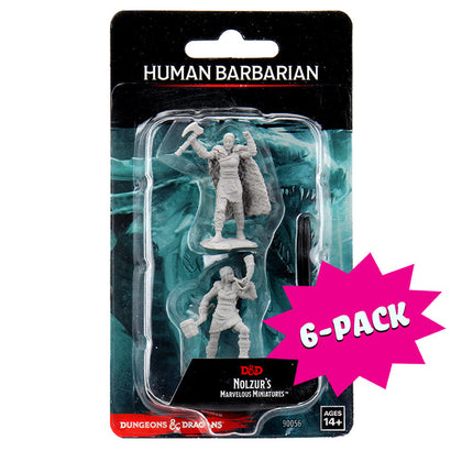 D&D Nolzur's Marvelous Miniatures - Female Human Barbarian (Bundle of 6)