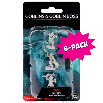 D&D Nolzur's Marvelous Miniatures - Goblins & Goblin Boss (Bundle of 6)