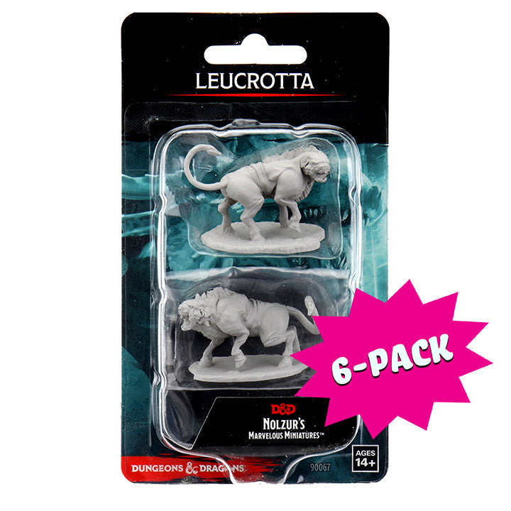 D&D Nolzur's Marvelous Miniatures - Leucrotta (Bundle of 6)
