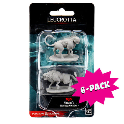 D&D Nolzur's Marvelous Miniatures - Leucrotta (Bundle of 6)