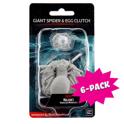 D&D Nolzur's Marvelous Miniatures: Giant Spider & Egg Clutch (Bundle of 6)