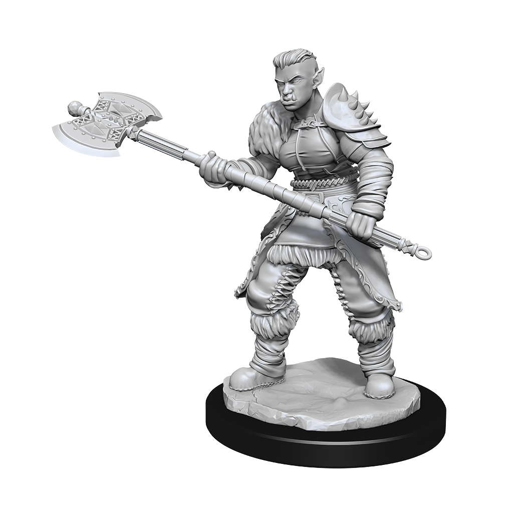 D&D Nolzur's Marvelous Miniatures: Orc Barbarian Female – WizKids