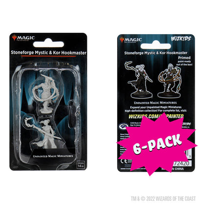 Magic: the Gathering Unpainted Miniatures - Stoneforge Mystic & Kor Hookmaster (Bundle of 6)