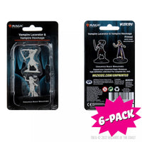 Magic: The Gathering Unpainted Miniatures: Vampire Lacerator & Vampire Hexmage (Bundle of 6)
