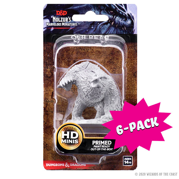 D&D Nolzur's Marvelous Miniatures: Owlbear (Bundle of 6)