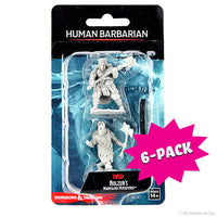 D&D Nolzur's Marvelous Miniatures: Human Barbarian Male (Bundle of 6)