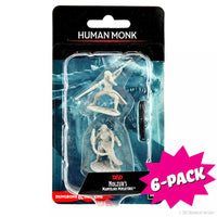 D&D Nolzur's Marvelous Miniatures: Human Monk  Female (Bundle of 6)