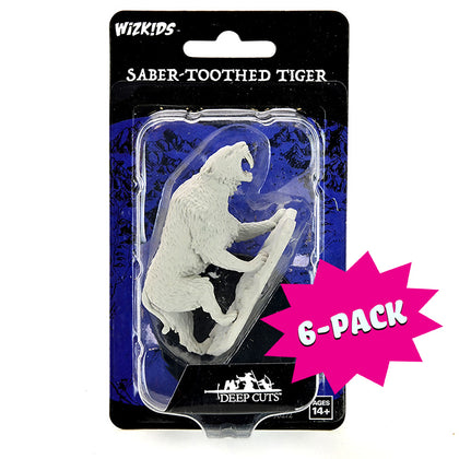 WizKids Deep Cuts: Saber-Toothed Tiger (Bundle of 6)