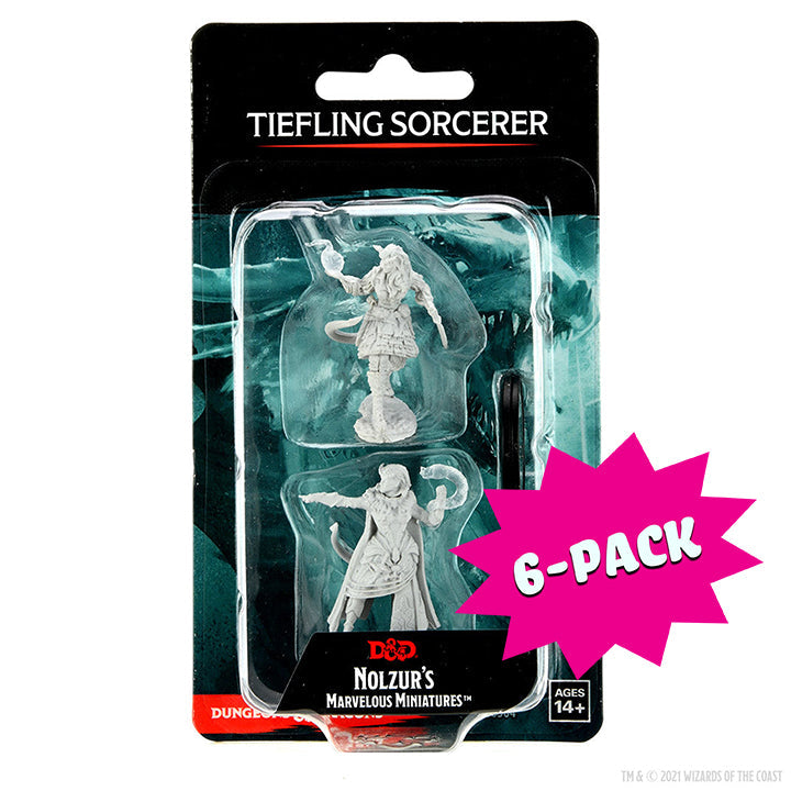 D&D Nolzur's Marvelous Miniatures: Tiefling Sorcerer Female (Bundle of 6)