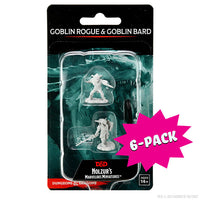 D&D Nolzur's Marvelous Miniatures: Male Goblin Rogue & Female Goblin Bard (Bundle of 6)