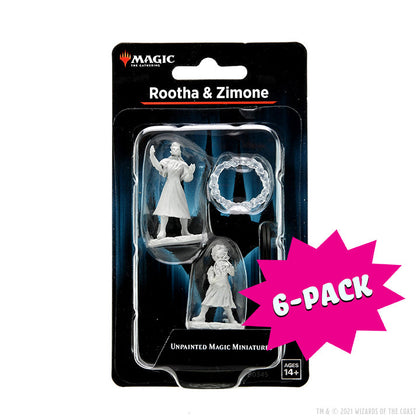 Magic: The Gathering Unpainted Miniatures: Rootha & Zimone (Bundle of 6)