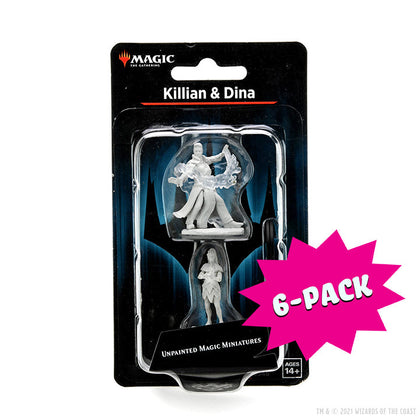 Magic: The Gathering Unpainted Miniatures: Killian & Dina (Bundle of 6)