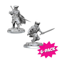 Magic: The Gathering Unpainted Miniatures: Human Pack (Bundle of 6)