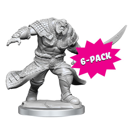 Magic: The Gathering Unpainted Miniatures - Zurgo Helmsmasher & Unyielding Krumar (Bundle of 6)