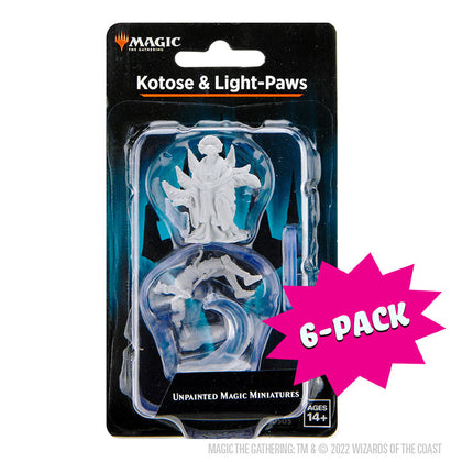 Magic: The Gathering Unpainted Miniatures - Kotose & Light-Paws (Bundle of 6)