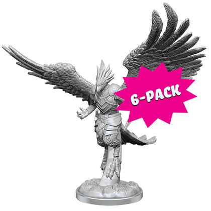 D&D Nolzur's Marvelous Miniatures: Aarakocra Paladins (Bundle of 6)