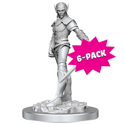 D&D Nolzur's Marvelous Miniatures: Drow Fighters (Bundle of 6)