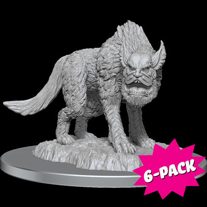 D&D Nolzur's Marvelous Miniatures: Yeth Hound (Bundle of 6)