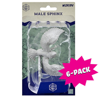 Critical Role Unpainted Miniatures: Sphinx Male (Bundle of 6)