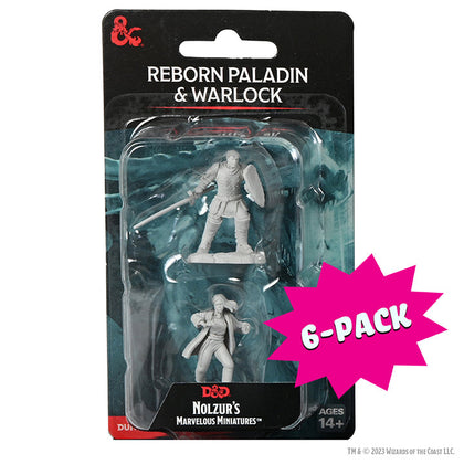 D&D Nolzur's Marvelous Miniatures: Reborn Paladin & Reborn Warlock (Bundle of 6)