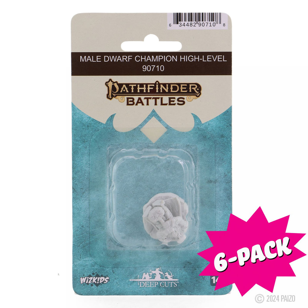Pathfinder Deep Cuts: Male Dwarf Champion High-Level (Bundle of 6)