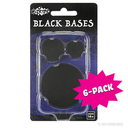 WizKids Deep Cuts: Black Bases (Bundle of 6)