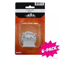 WizKids Deep Cuts: Stone Lion/Animated Stone Lion (Bundle of 6)