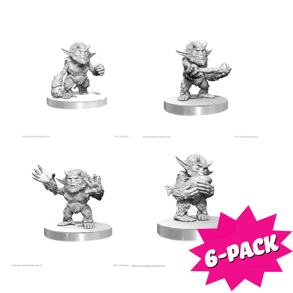 D&D Nolzur's Marvelous Miniatures: Yeti Tykes (Bundle of 6)