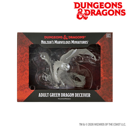 PRE-ORDER - D&D Nolzur's Marvelous Miniatures: Adult Green Dragon Deceiver Boxed Miniature - 1
