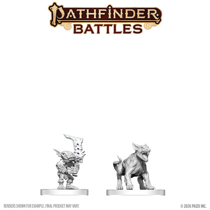 PRE-ORDER - Pathfinder Battles Deep Cuts: Goblin Commando & Goblin Dog - 1