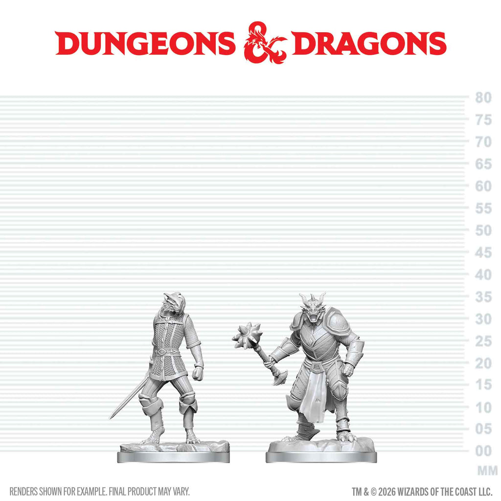 D&D Nolzur's Marvelous Miniatures: Dragonborn Paladin & Dragonborn Squire