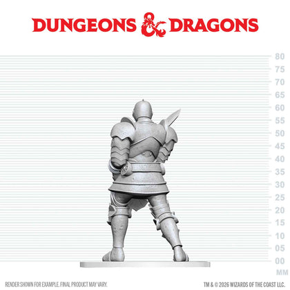 PRE-ORDER - D&D Nolzur's Marvelous Miniatures: Red Knight Guardian Golem - 2