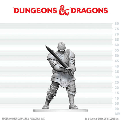PRE-ORDER - D&D Nolzur's Marvelous Miniatures: Red Knight Guardian Golem - 1