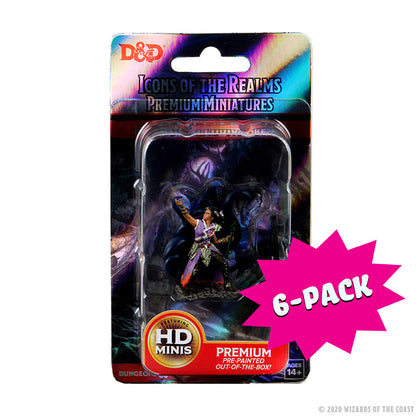 D&D Icons of the Realms Premium Figures: Female Human Warlock (Bundle of 6)
