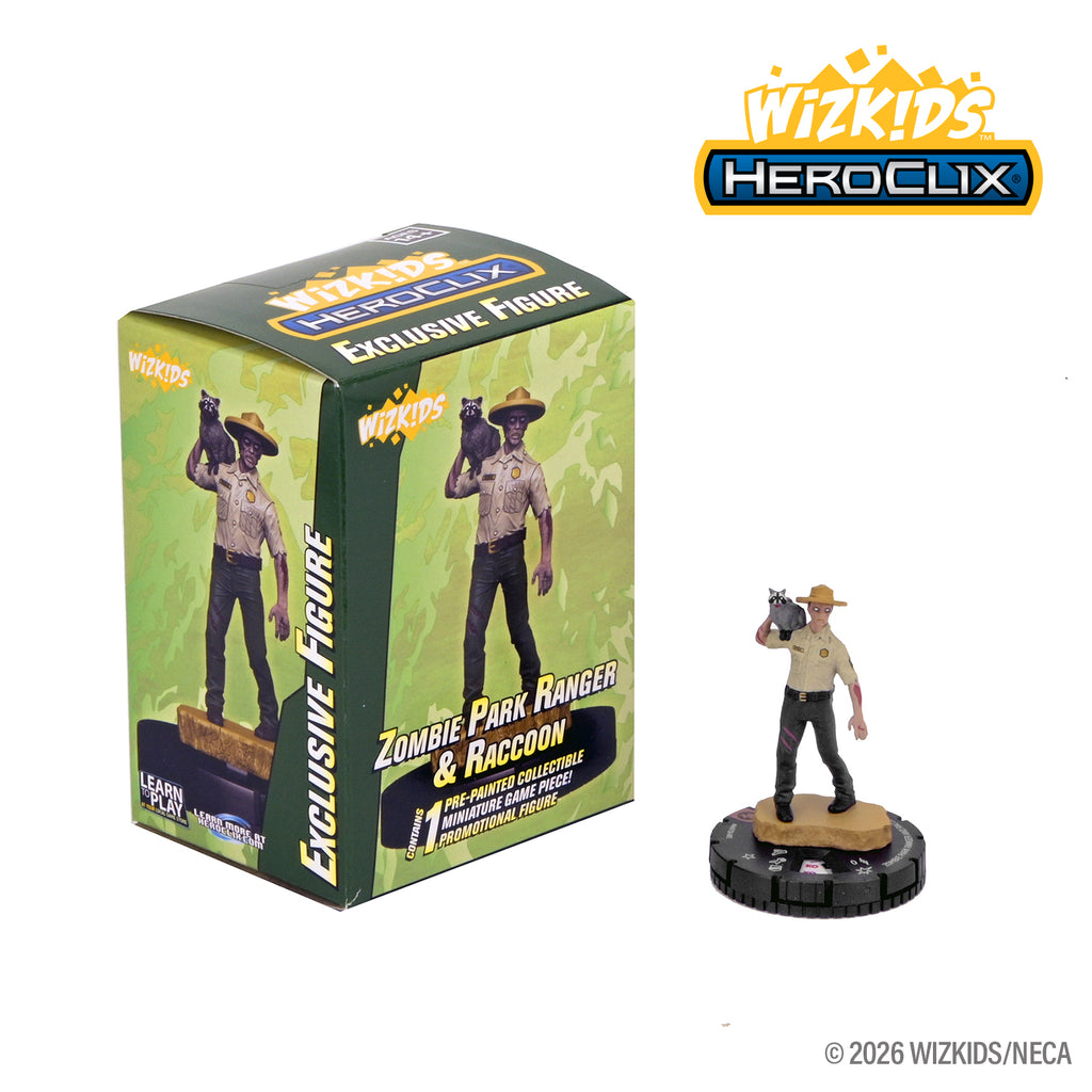 WizKids HeroClix: Zombie Park Ranger and Raccoon